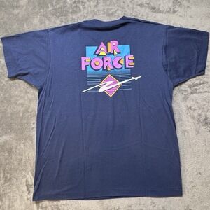 Vintage Air Force T Shirt XL 90's‎ Screen Stars Single Stitch